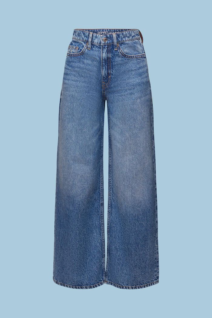 High-Rise Retro Wide-Leg Jeans, BLUE LIGHT WASHED, detail image number 6