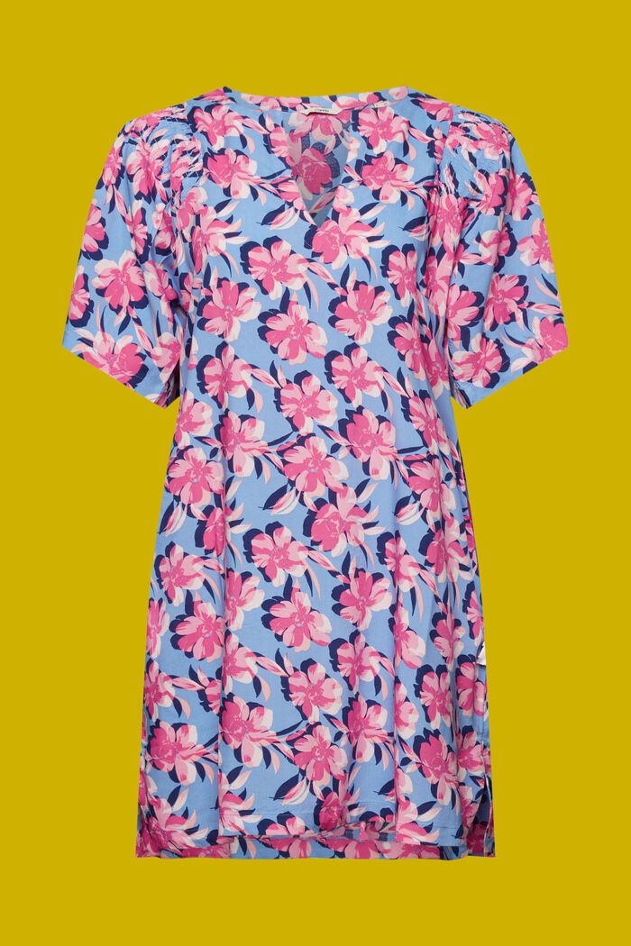 Printed Beach Tunic, LIGHT BLUE LAVENDER, detail image number 6