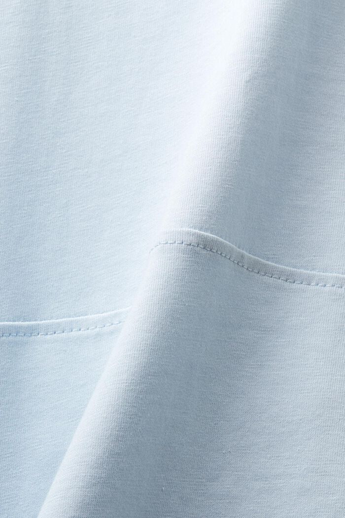 Organic Cotton Long-Sleeve T-Shirt, LIGHT BLUE, detail image number 5