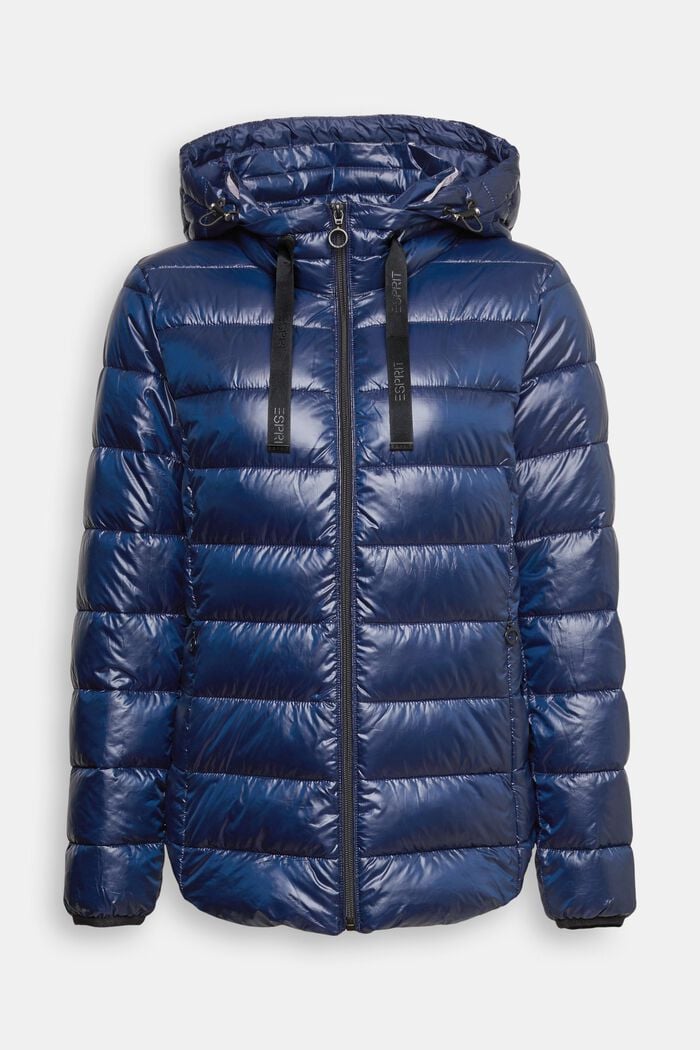 Quilted jacket with detachable hood, NAVY, detail image number 6