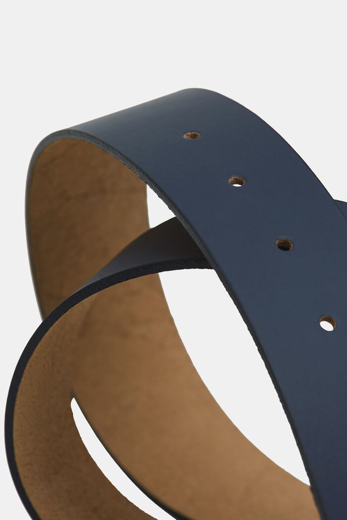 Leather belt, NAVY, detail image number 1