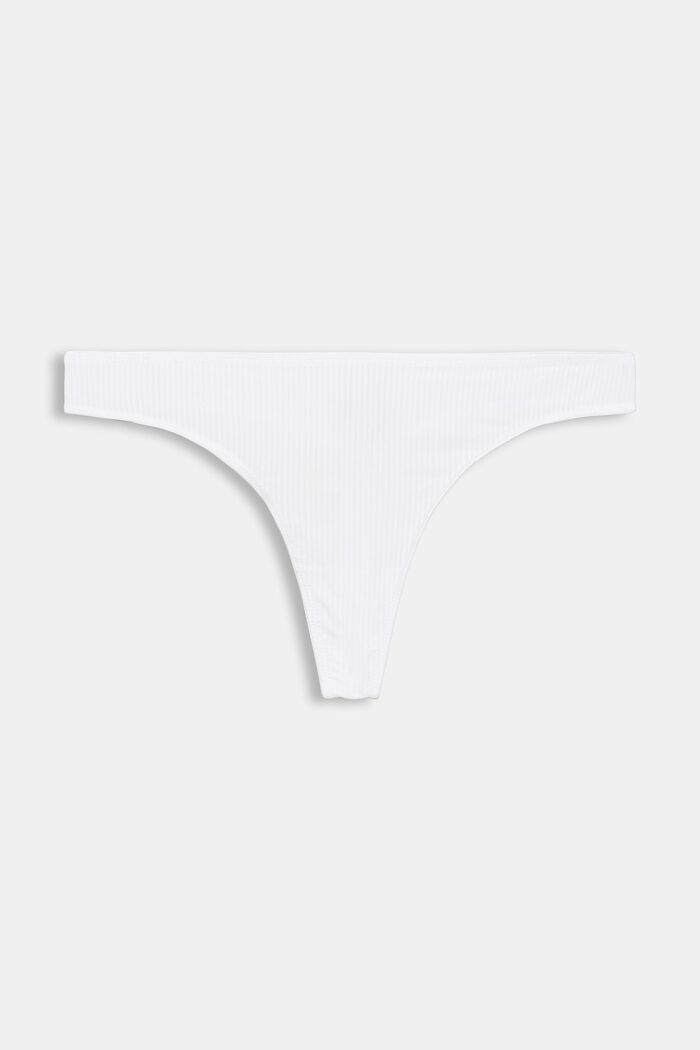 Recycled: microfibre hipster thong, WHITE, overview
