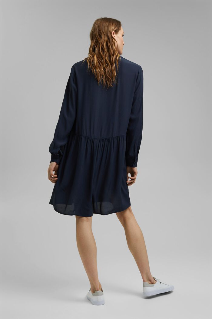 Shirt dress with LENZING™ ECOVERO™, NAVY, detail image number 2