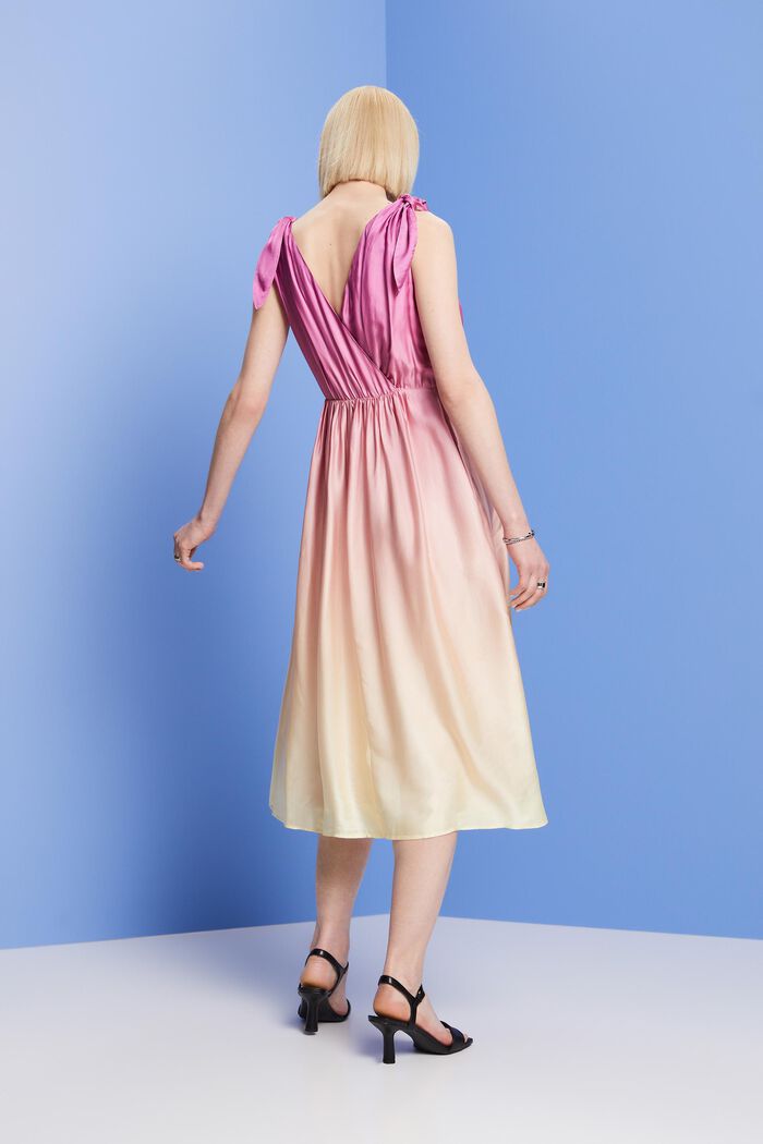 Patterned midi dress, LENZING™ ECOVERO™, PASTEL YELLOW, detail image number 3