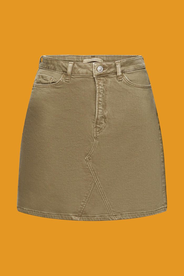 Woven mini skirt, KHAKI GREEN, detail image number 8