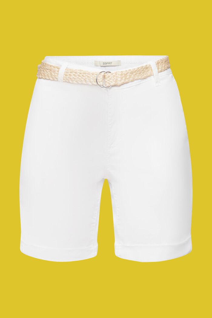 Chino Shorts, WHITE, detail image number 6
