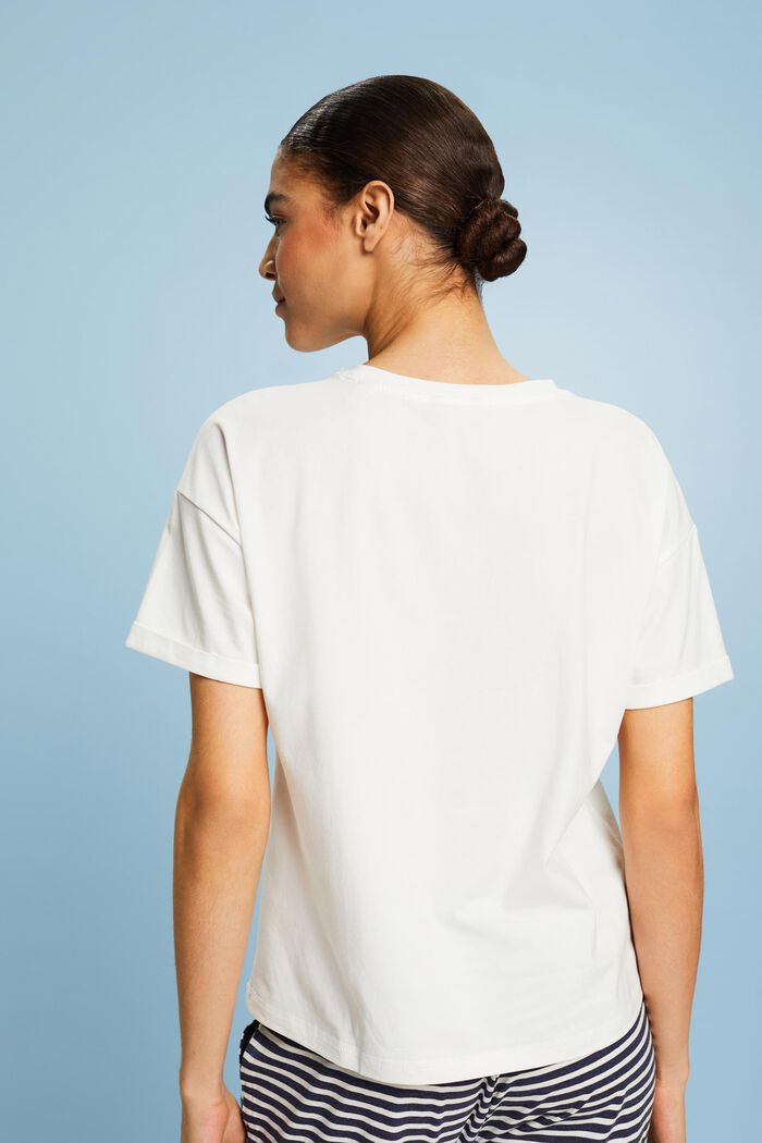 Pyjama T-shirt, OFF WHITE, detail image number 2