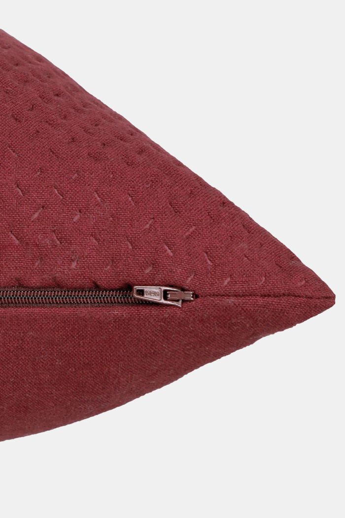 Structured Cushion Cover, DARK RED, detail image number 2