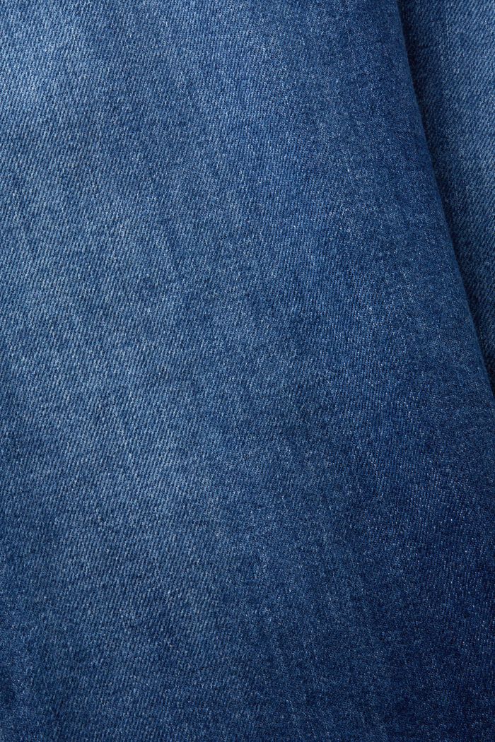 High-Rise Retro Straight Jeans, BLUE DARK WASHED, detail image number 5