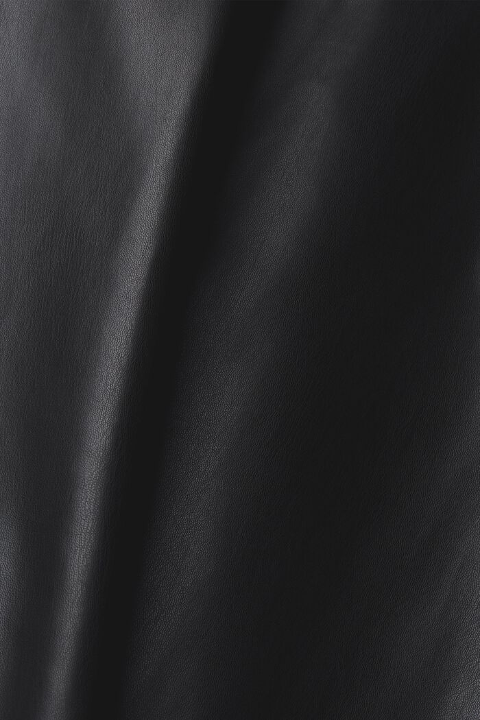 Mixed material mini dress, BLACK, detail image number 1