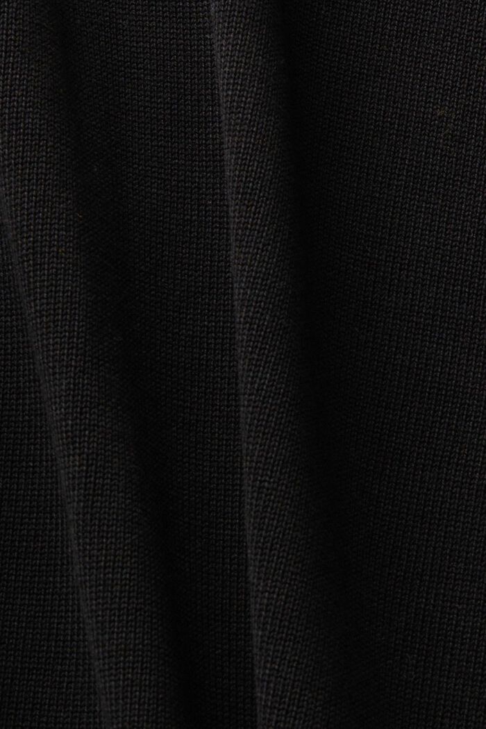 Short sleeve cardigan, BLACK, detail image number 4