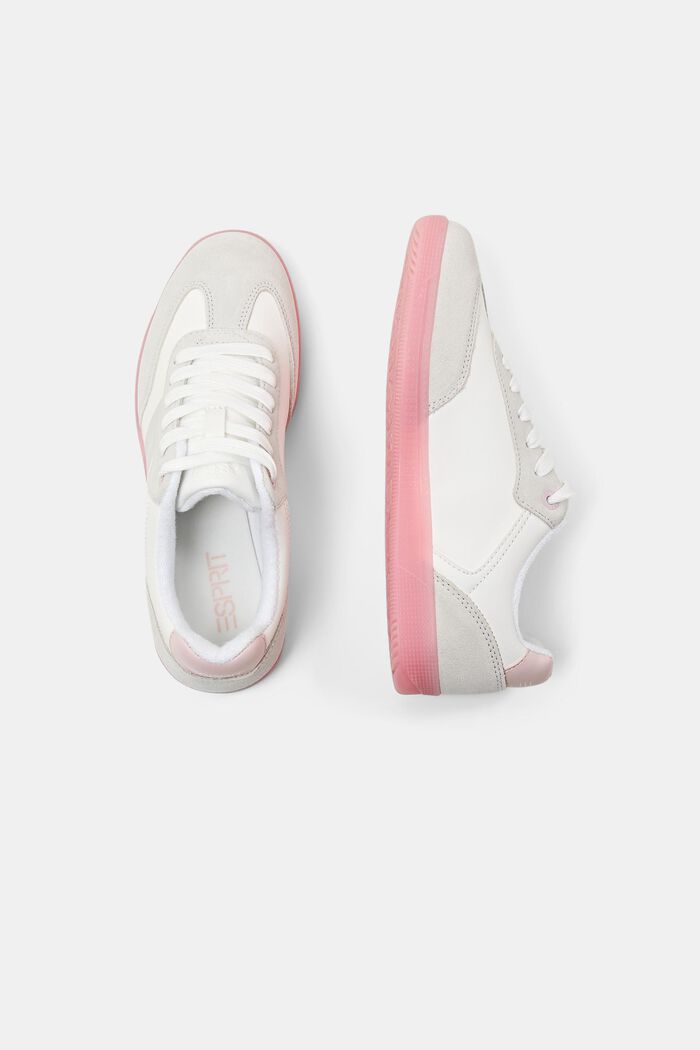 Mix-Material Sneakers, PASTEL PINK, detail image number 5