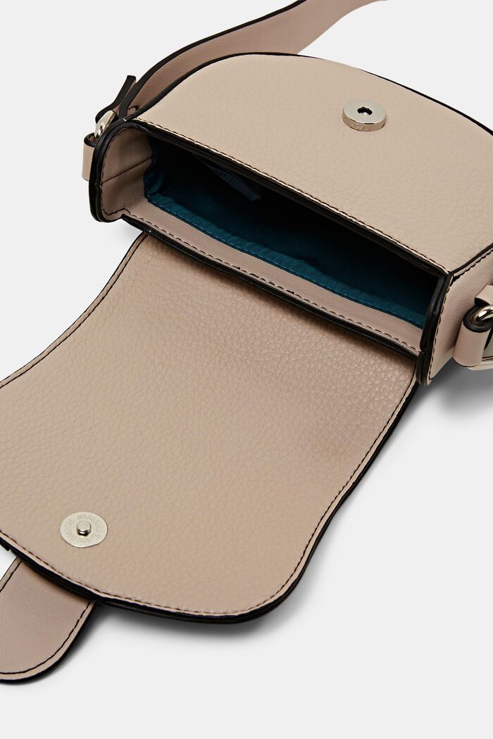 Faux leather cross body bag, LIGHT BEIGE, detail image number 3