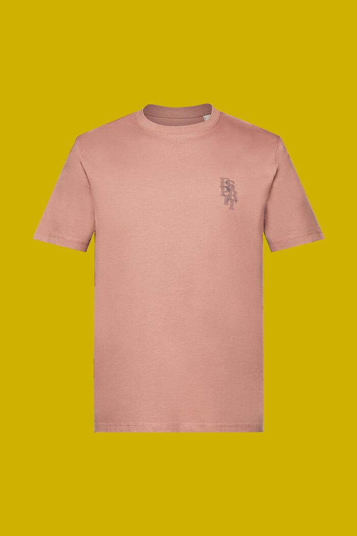 Logo t-shirt, 100% cotton, DARK OLD PINK, detail image number 6