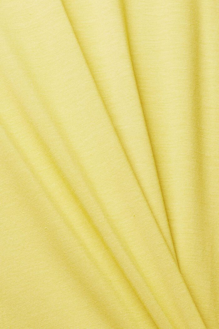 Made of TENCEL™: draped T-shirt, YELLOW, detail image number 4