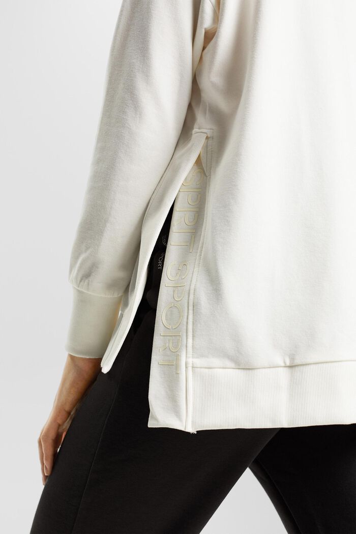 Sweatshirt in organic cotton, OFF WHITE, detail image number 2