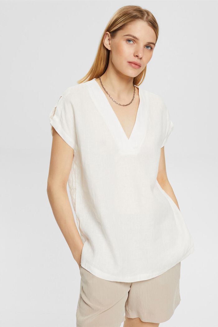 Blouse made of 100% linen