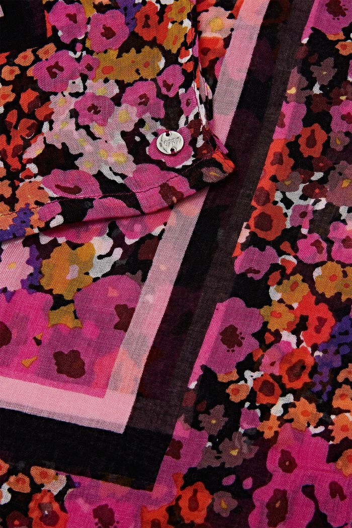 Floral shawl, NAVY, detail image number 1