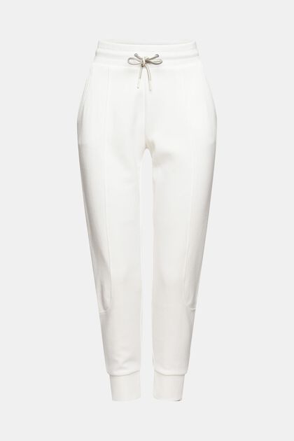 Tracksuit bottoms, cotton blend, OFF WHITE, overview