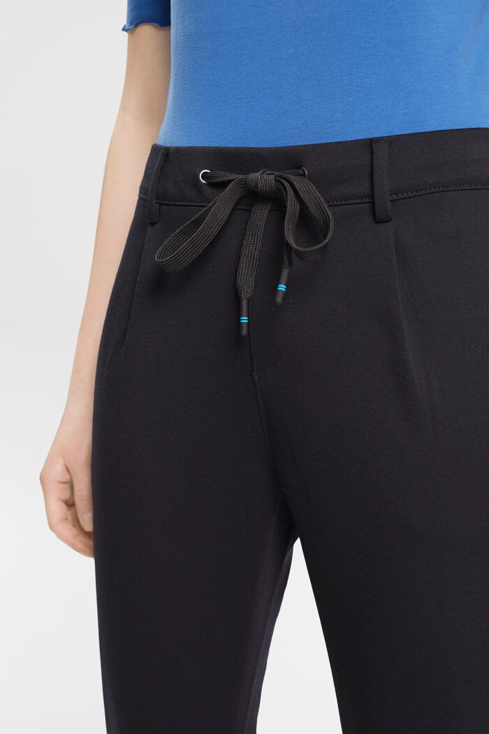 Trousers in tracksuit style, BLACK, detail image number 0