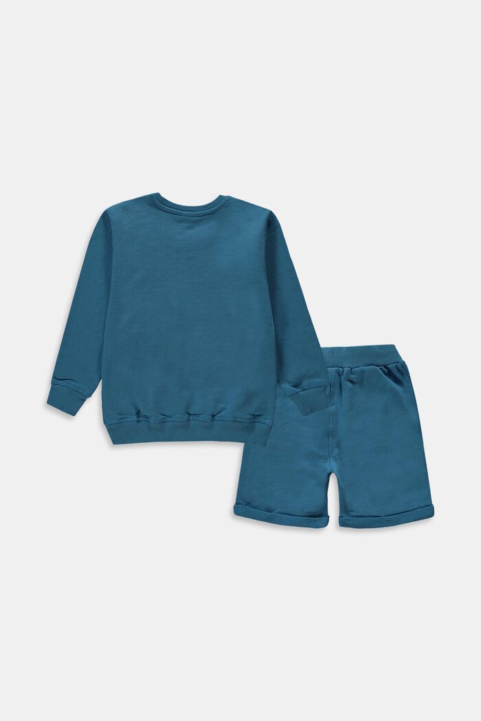 Set: sweatshirt and shorts, 100% cotton