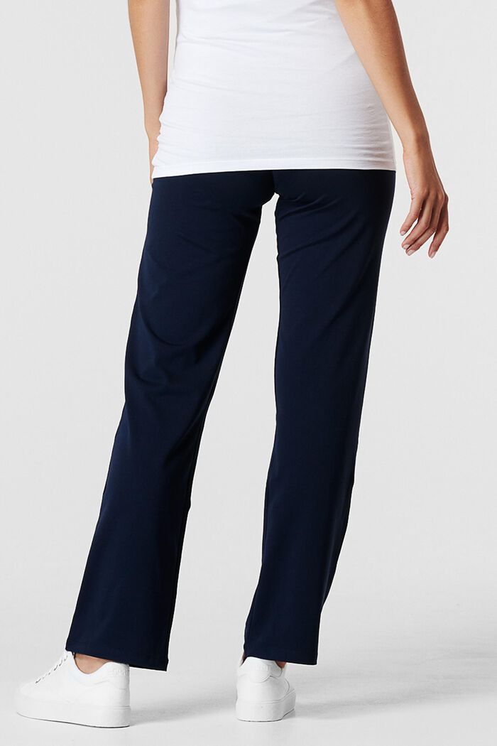 Jersey trousers with an over-bump waistband, NIGHT BLUE, detail image number 1