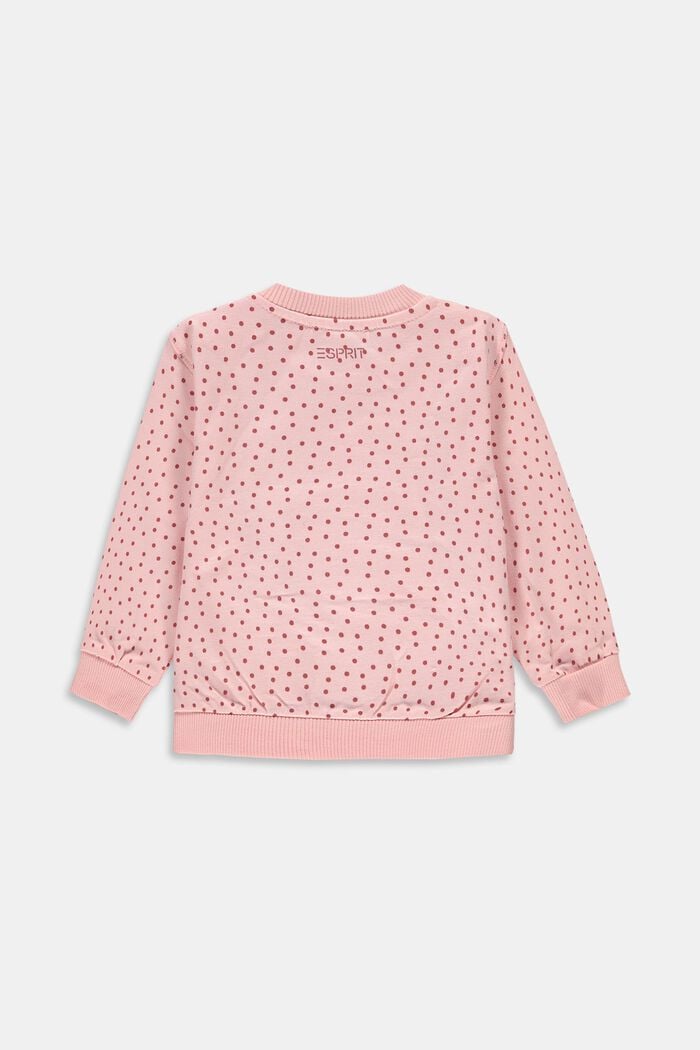 Sweatshirt with a print, organic cotton, PASTEL PINK, detail image number 1