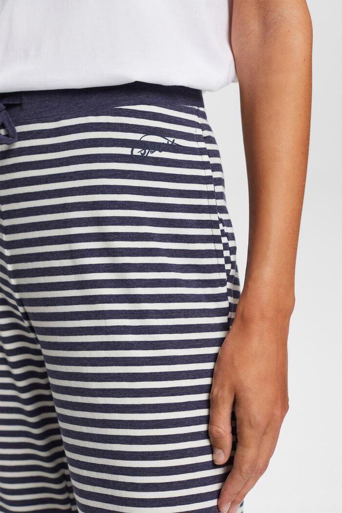 Striped Nightwear Pants, DARK BLUE, detail image number 2