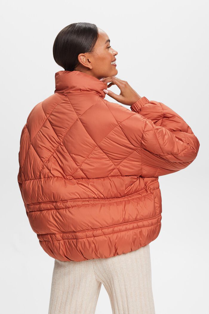 Quilted Puffer Jacket, TERRACOTTA, detail image number 2