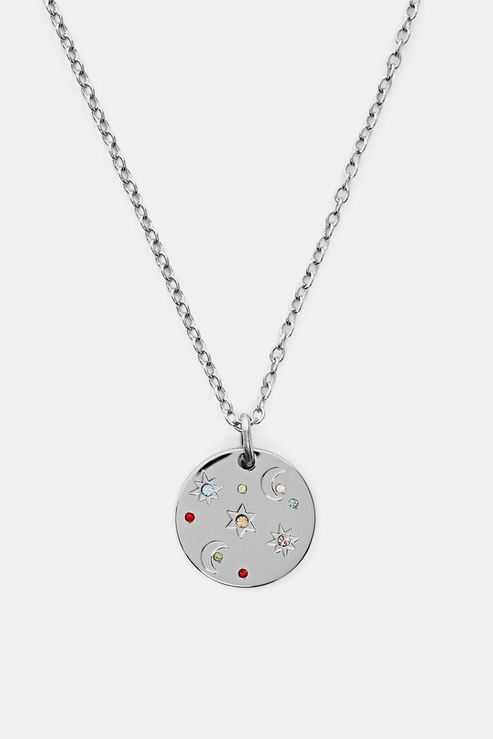 Pendant necklace, stainless steel, SILVER, detail image number 1
