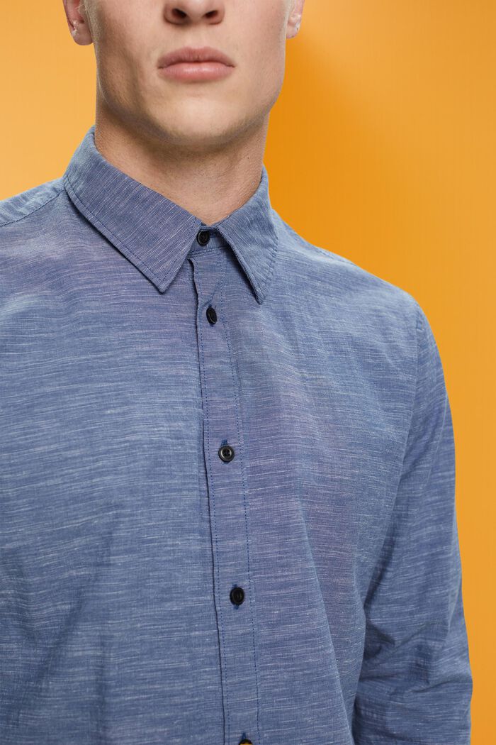 Sustainable cotton striped shirt, BLUE, detail image number 2