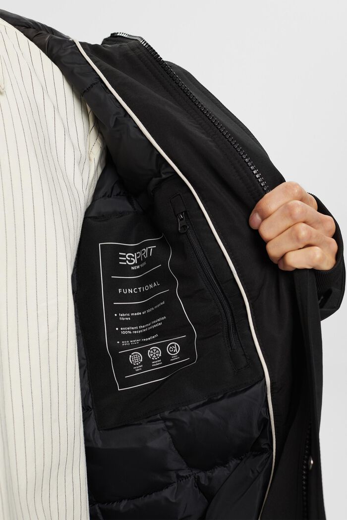 Padded Shell Jacket, BLACK, detail image number 4