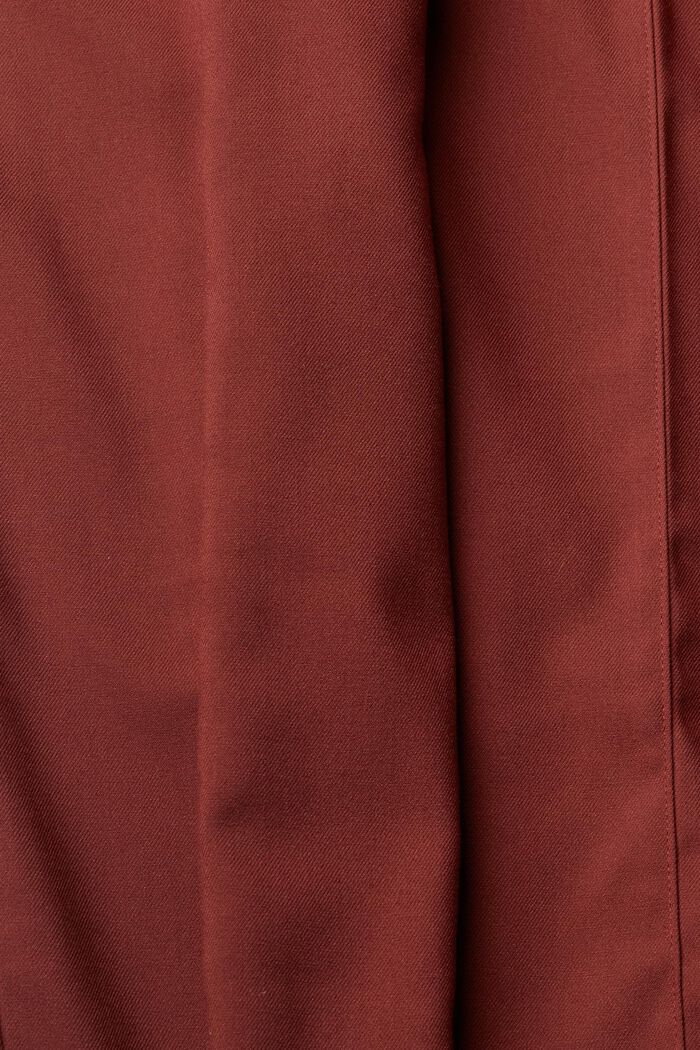 Tapered leg trousers, RUST BROWN, detail image number 6