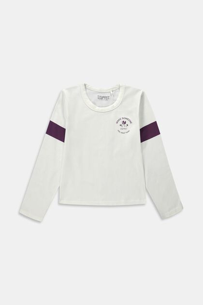 Long-sleeved top with logo