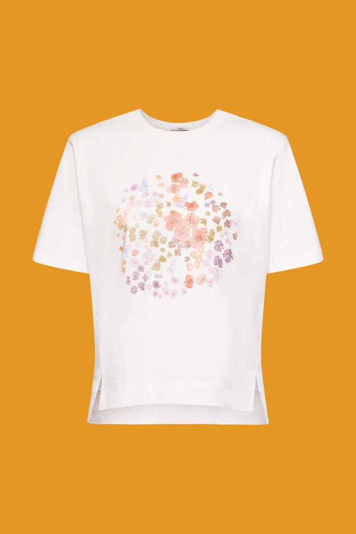 T-shirt with flower print, LIGHT PINK, detail image number 6
