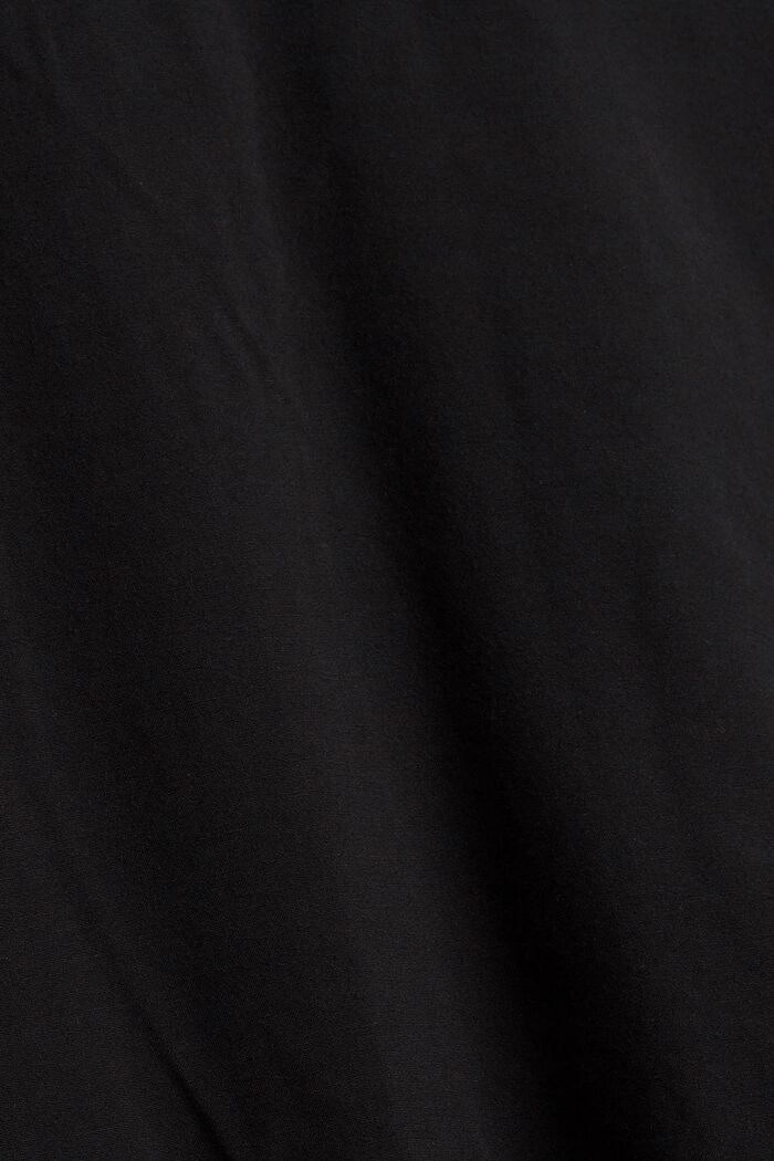 Blouse with frills, LENZING™ ECOVERO™, BLACK, detail image number 4