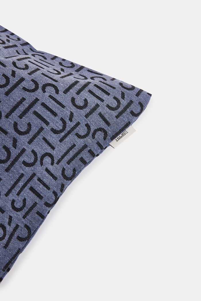 Cushion cover with a woven pattern, BLUE, detail image number 1