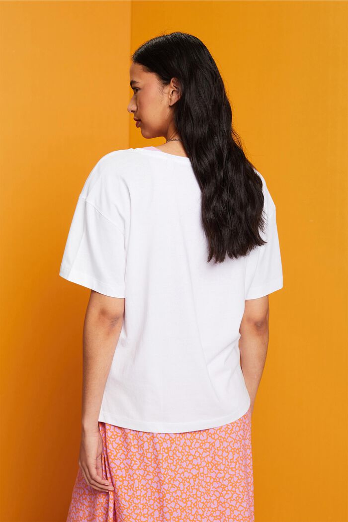 Oversized t-shirt, TENCEL™, WHITE, detail image number 3