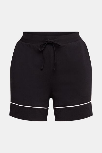 Pyjama shorts, BLACK, overview