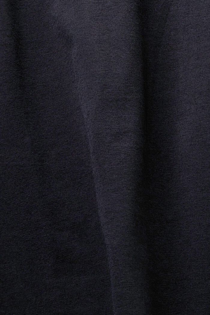Off-the-shoulder cotton top, BLACK, detail image number 4
