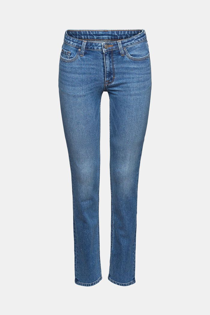 Straight leg jeans, BLUE MEDIUM WASHED, detail image number 2