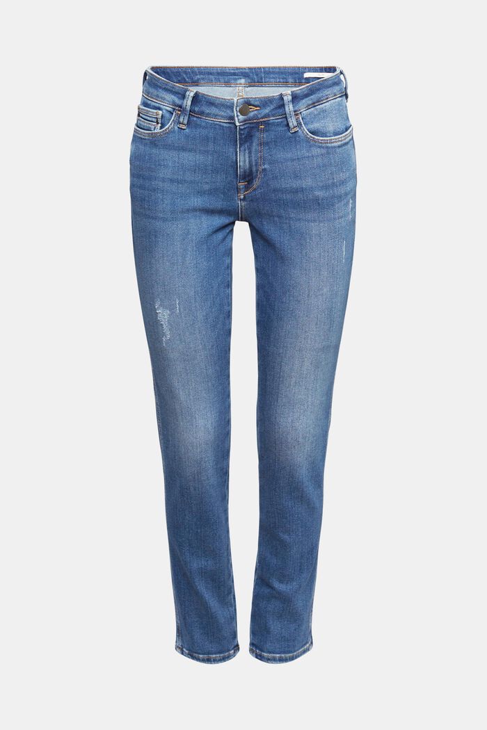 Stretch jeans, BLUE DARK WASHED, detail image number 6