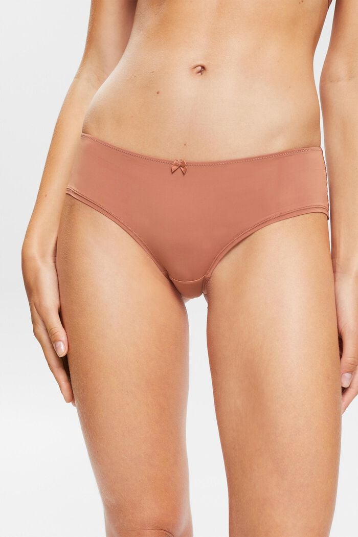 Multi-pack: brazilian hipster shorts with lace, CINNAMON, detail image number 2