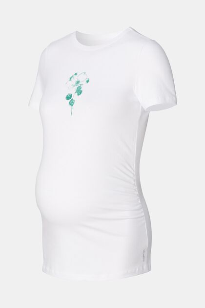 T-shirt with flower print, organic cotton