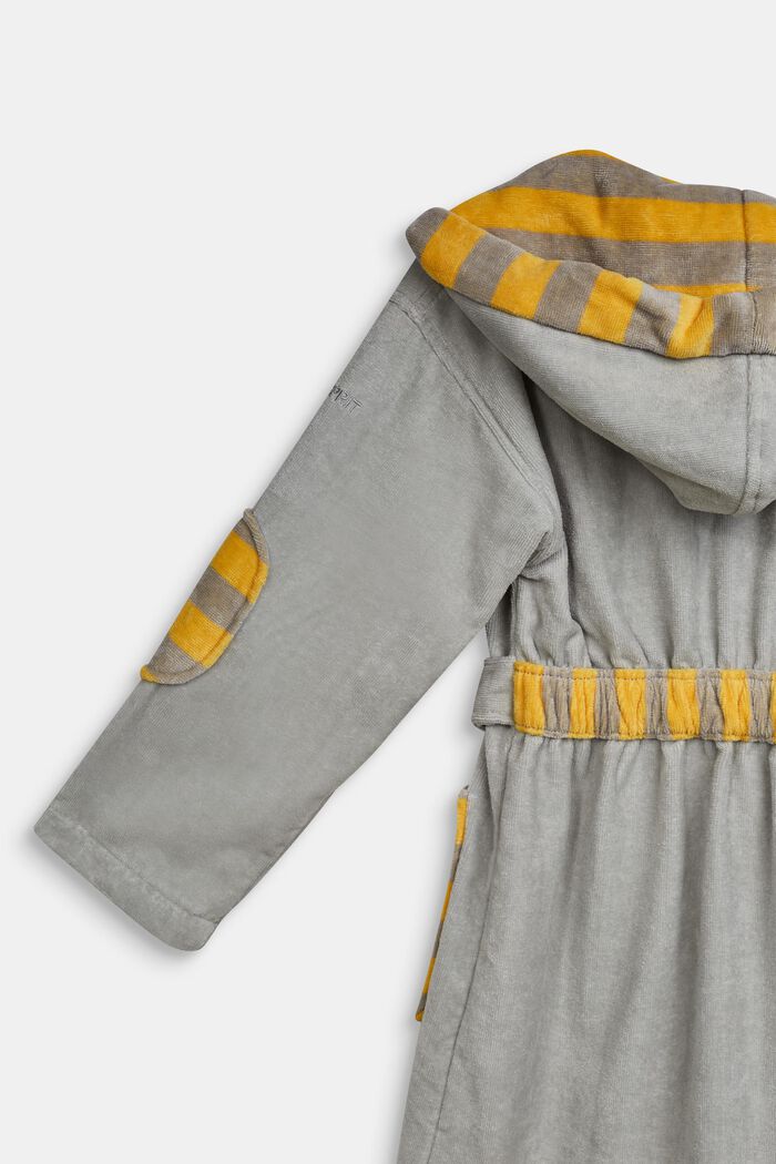 Children’s bathrobe in 100% cotton, STONE, detail image number 2