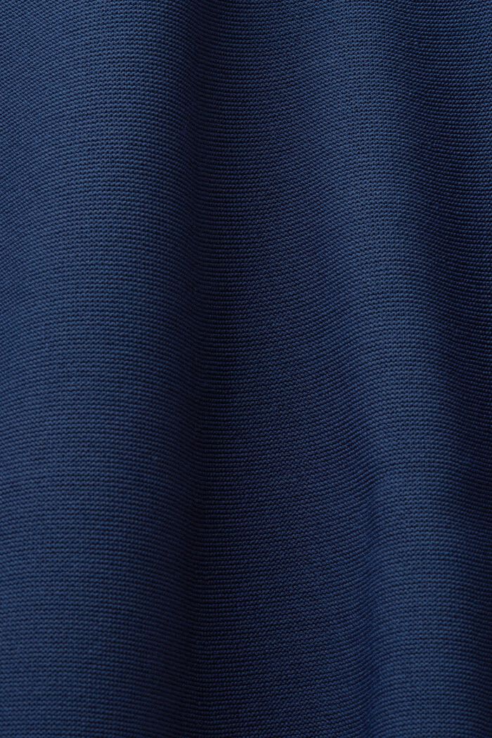 Knitted short-sleeve dress, NAVY, detail image number 4