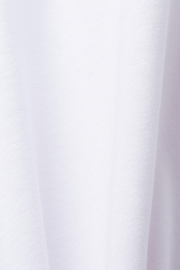 Jersey polo shirt, cotton blend, WHITE, detail image number 5