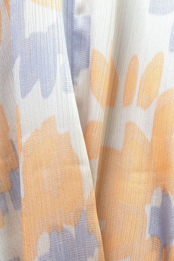 Puff Sleeve Midi Dress, LIGHT BEIGE, detail image number 6