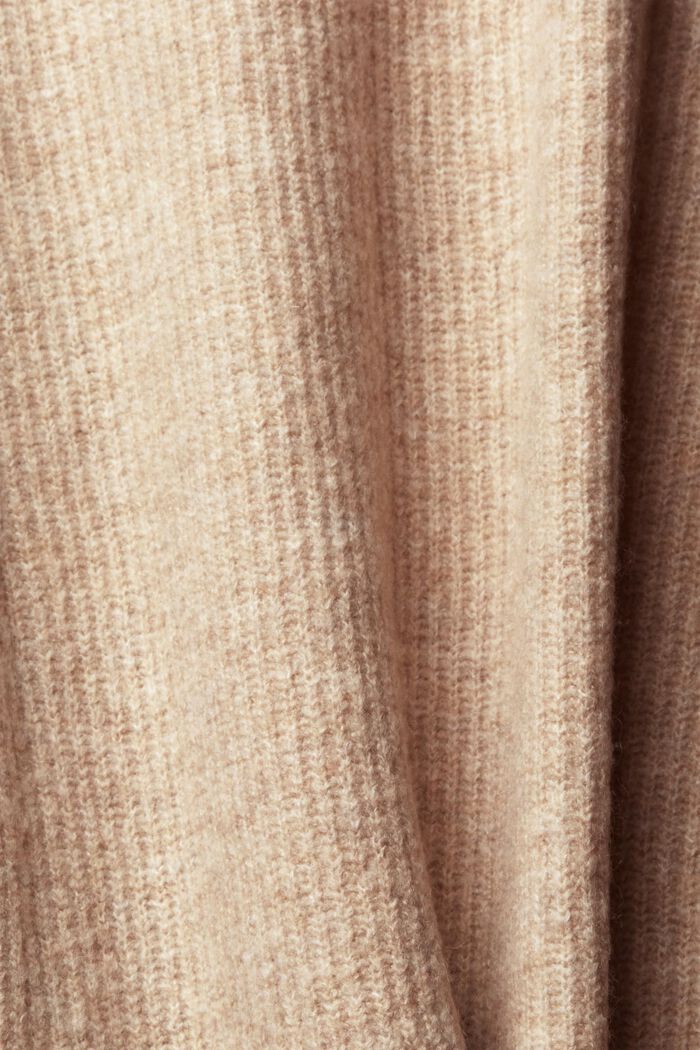 CURVY knitted wool blend jumper, SAND, detail image number 1