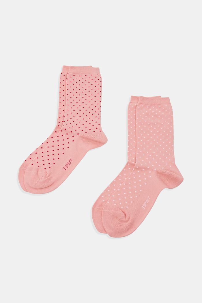 2-Pack Polka Dot Socks, Organic Cotton, BONBON, detail image number 0